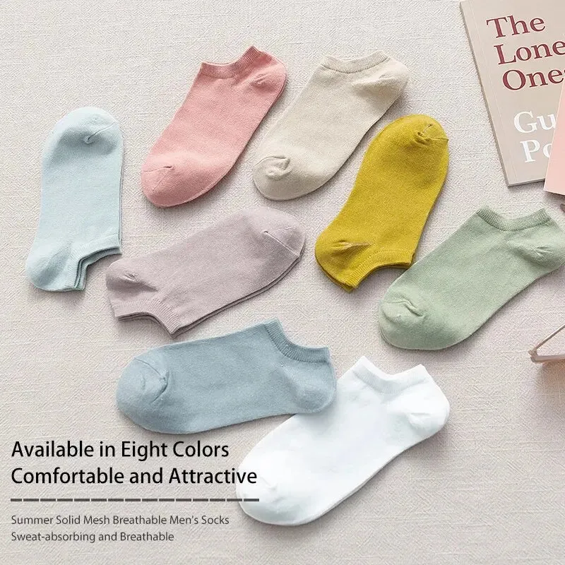 8 Pairs of Simple Fashion Low Cut Socks Spring/summer