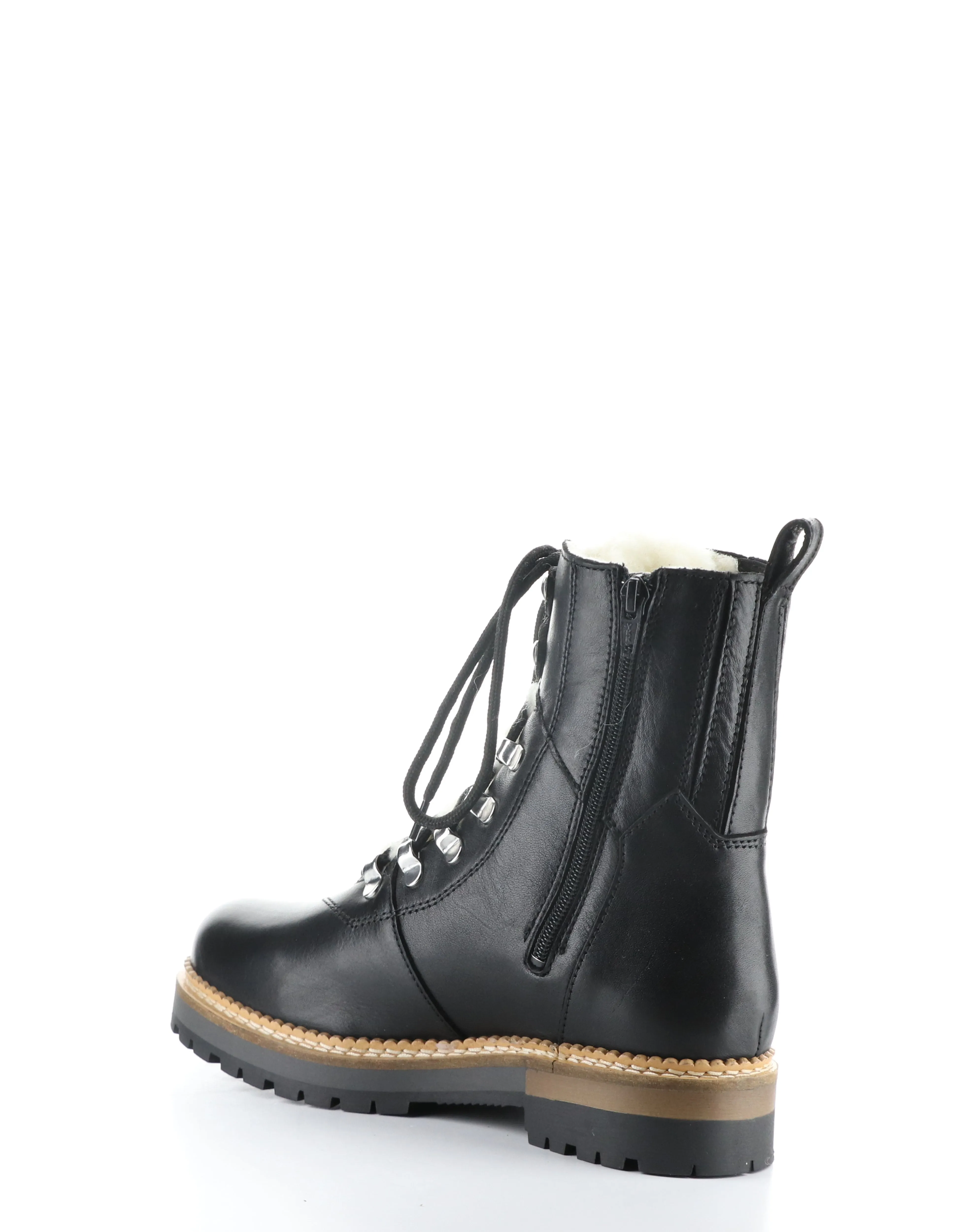 ADA BLACK Round Toe Boots