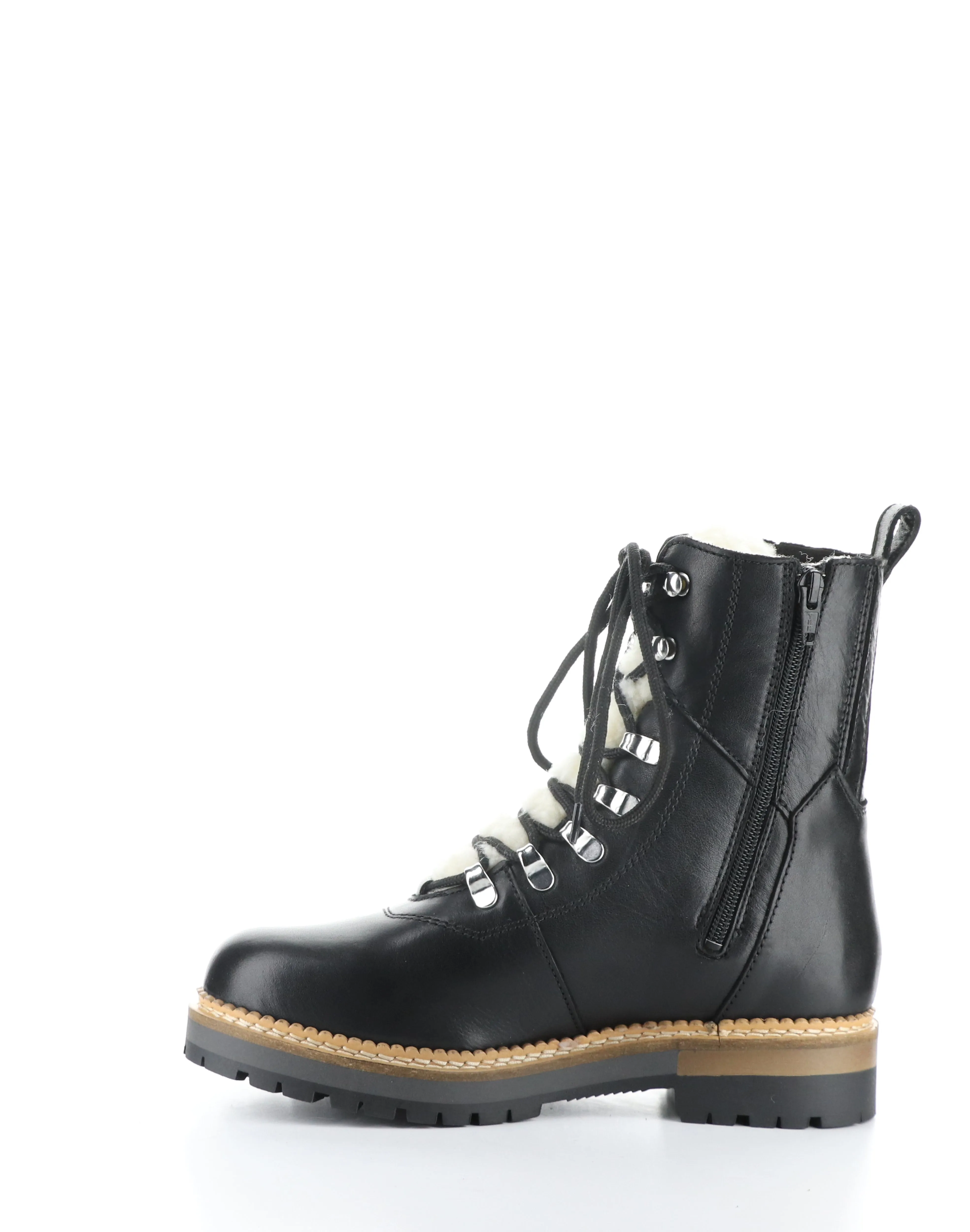 ADA BLACK Round Toe Boots
