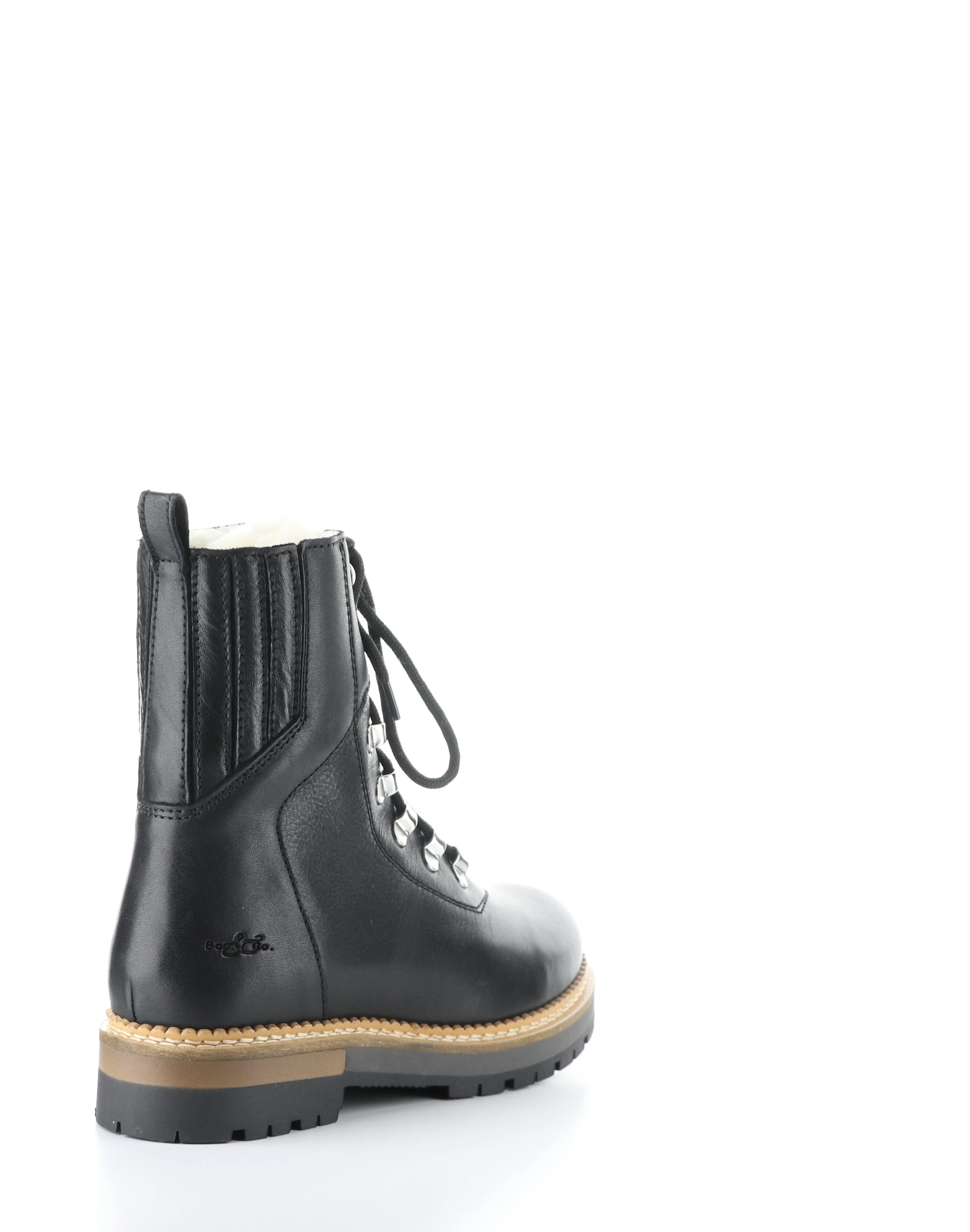 ADA BLACK Round Toe Boots