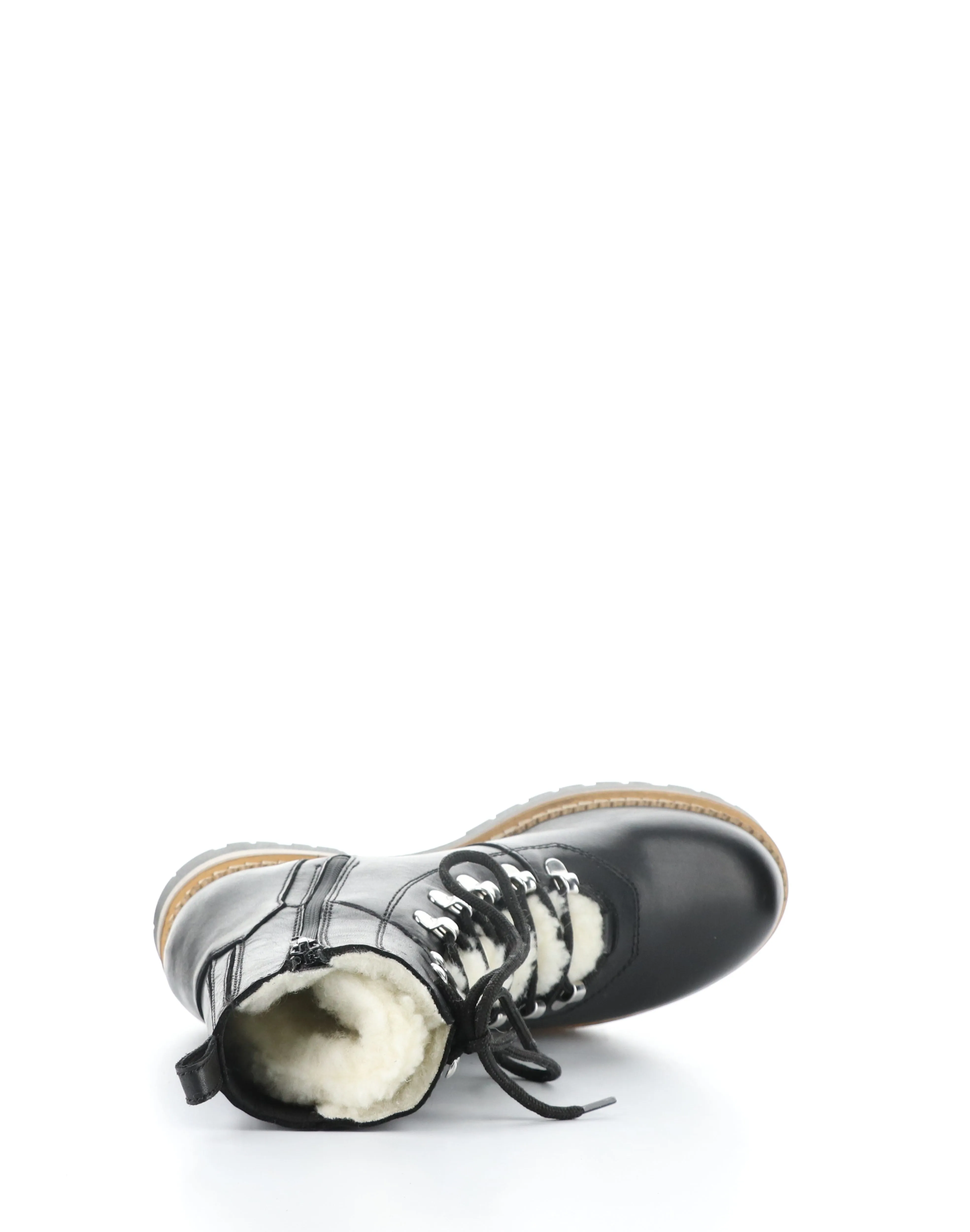ADA BLACK Round Toe Boots