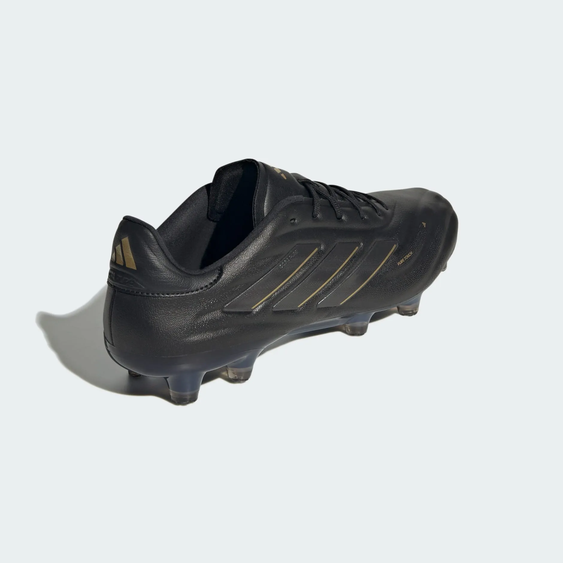 adidas Copa Pure 2 Elite Firm Ground Soccer Shoes | Core Black-Carbon-Gold Metallic | Men's