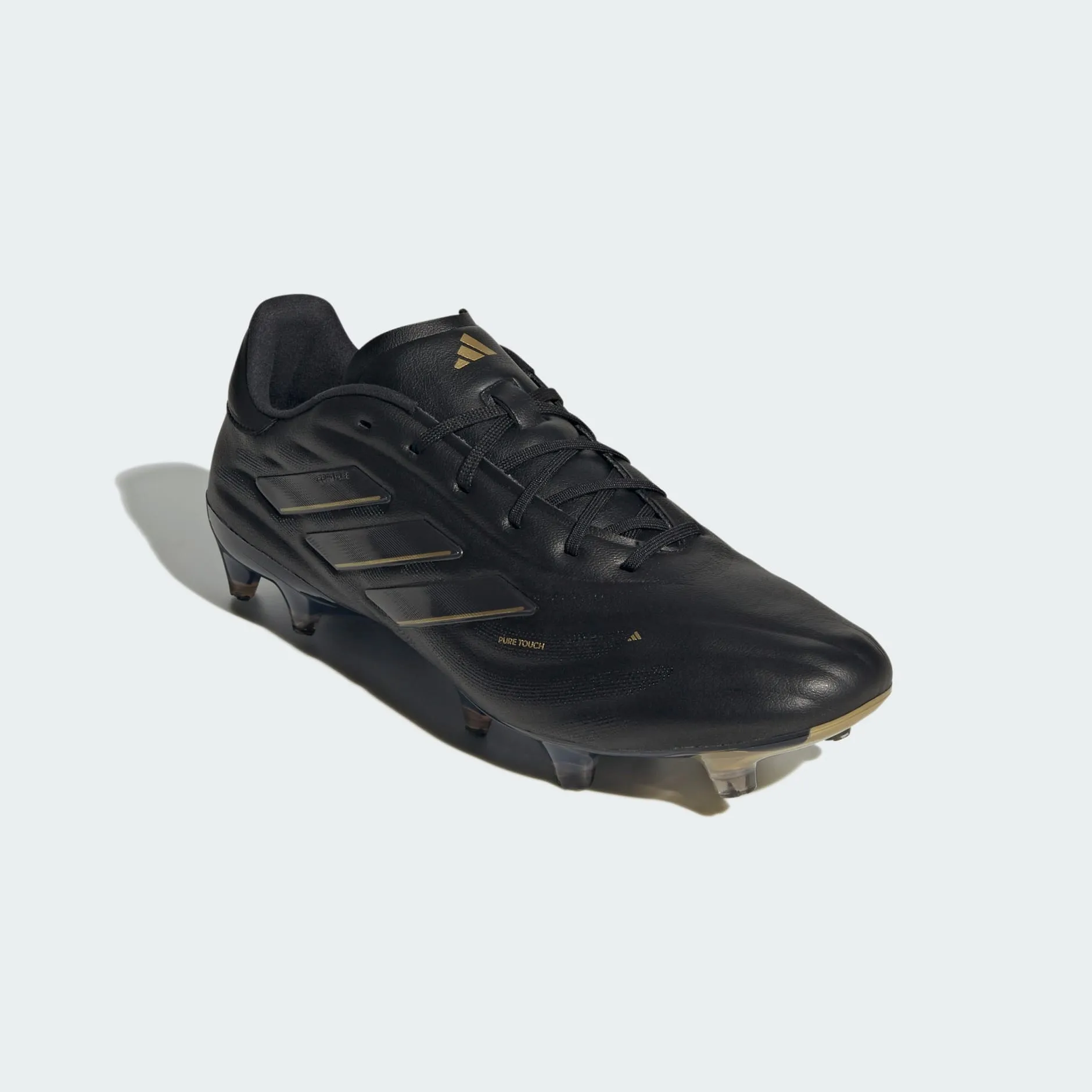 adidas Copa Pure 2 Elite Firm Ground Soccer Shoes | Core Black-Carbon-Gold Metallic | Men's