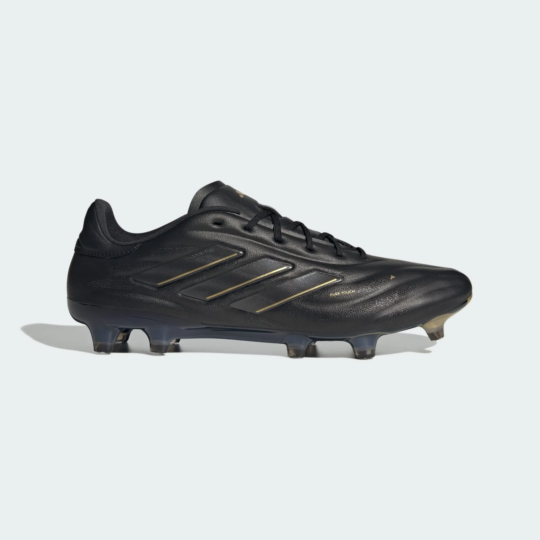 adidas Copa Pure 2 Elite Firm Ground Soccer Shoes | Core Black-Carbon-Gold Metallic | Men's