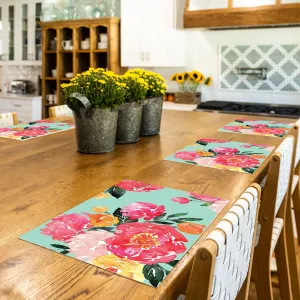 Anna Placemat | Aqua - Premium Vinyl Mat
