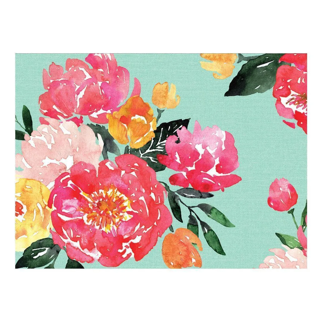 Anna Placemat | Aqua - Premium Vinyl Mat