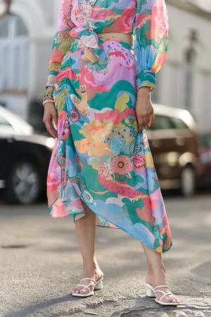 Aquamarine Adjustable Skirt & Man Shirt