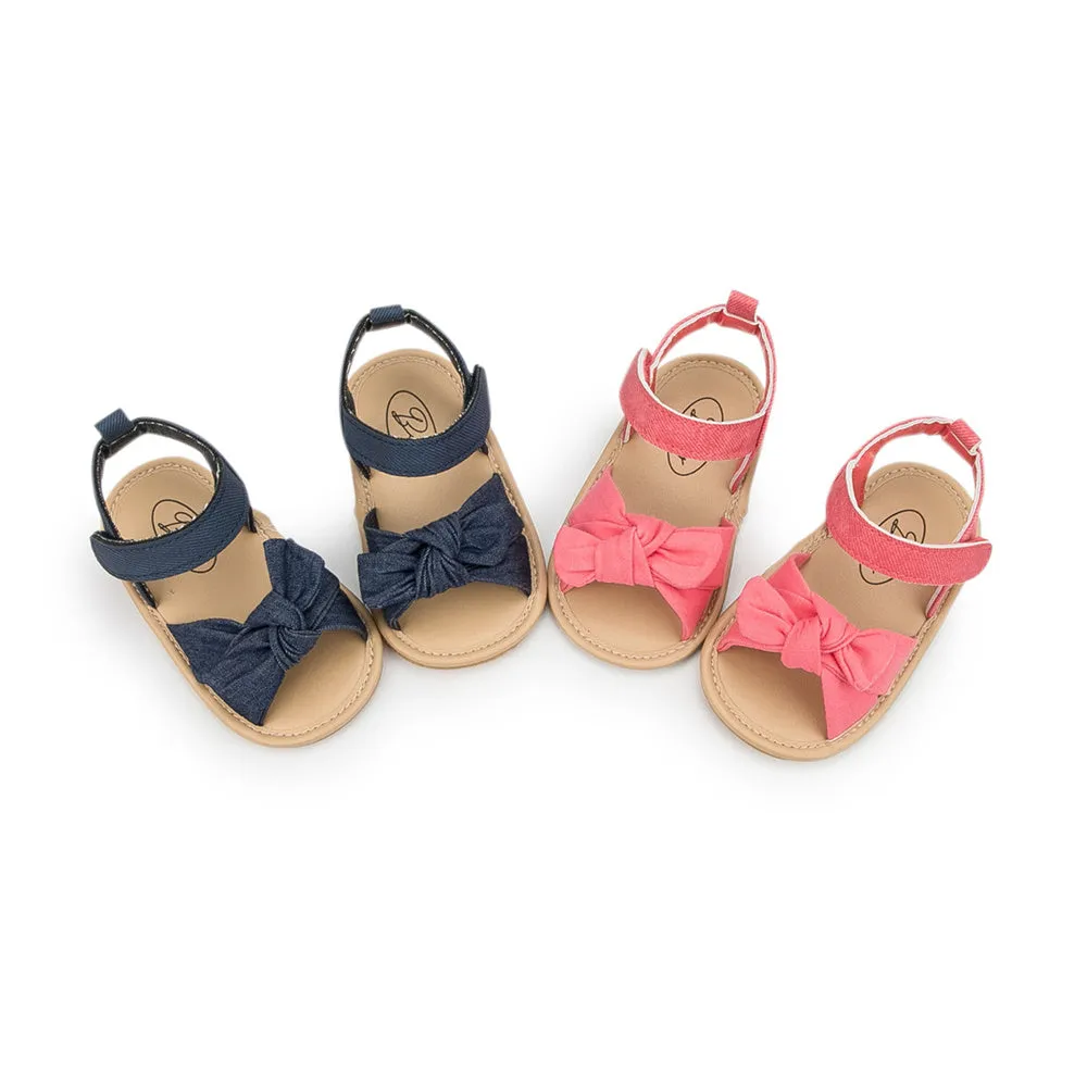 Baby Girls Non-Slip Bow Decor Sandals Children Shoes Wholesale
