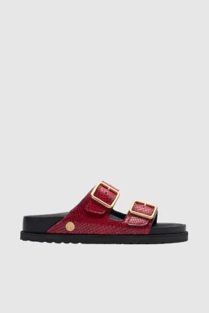 Birkenstock 1774 Arizona EXQ in Red Snake