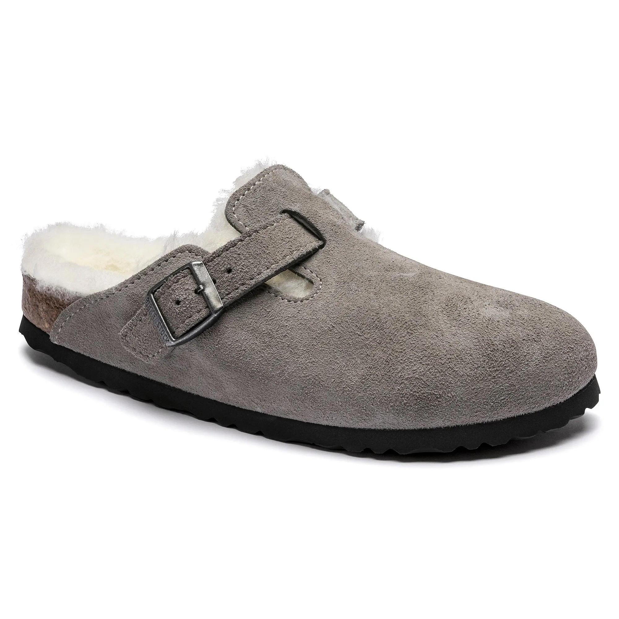 Birkenstock Boston Shearling Suede Leather Clog Women's