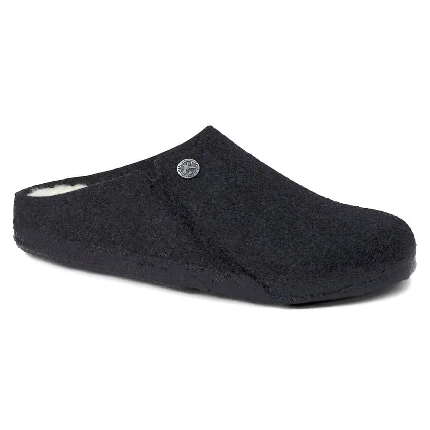 Birkenstock Zermatt Shearling Wool Slippers- Anthracite