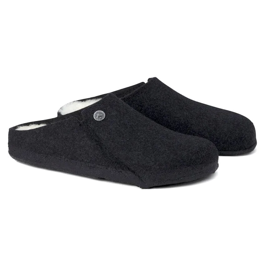Birkenstock Zermatt Shearling Wool Slippers- Anthracite