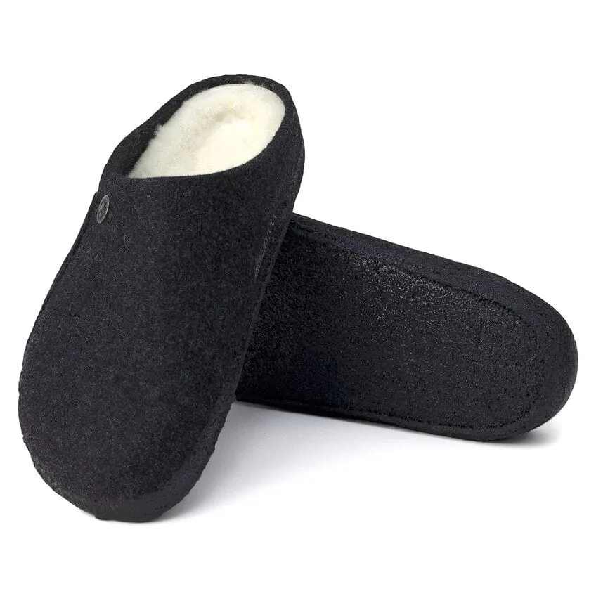 Birkenstock Zermatt Shearling Wool Slippers- Anthracite