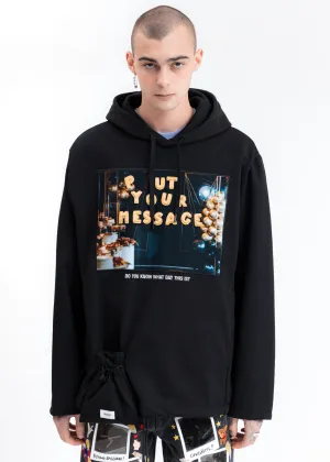 Black DIY Alphabet Hoodie