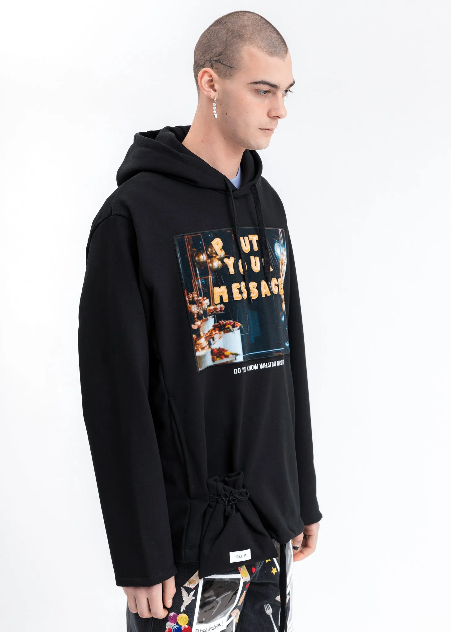 Black DIY Alphabet Hoodie
