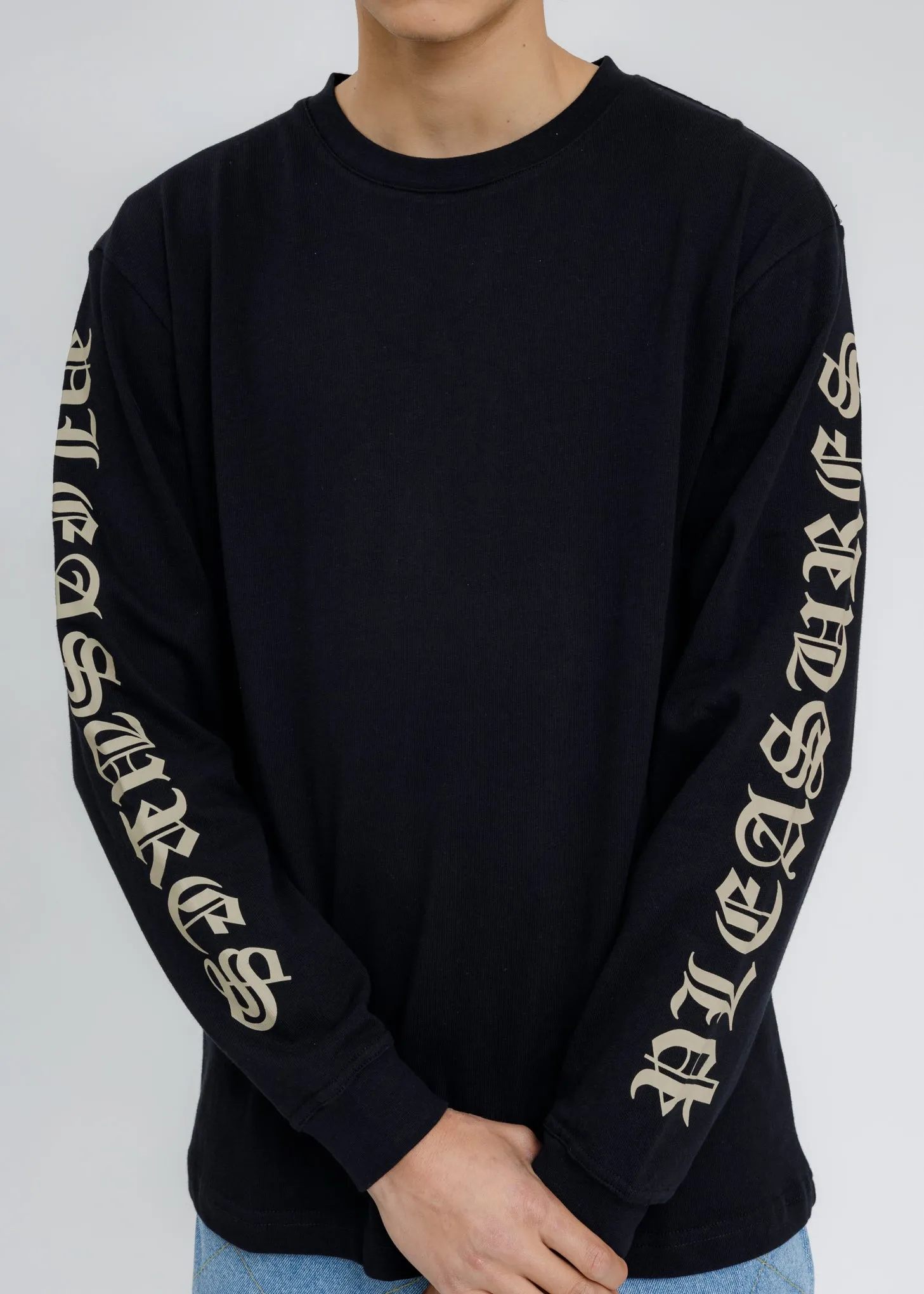 Black Old E Heavyweight Long Sleeves