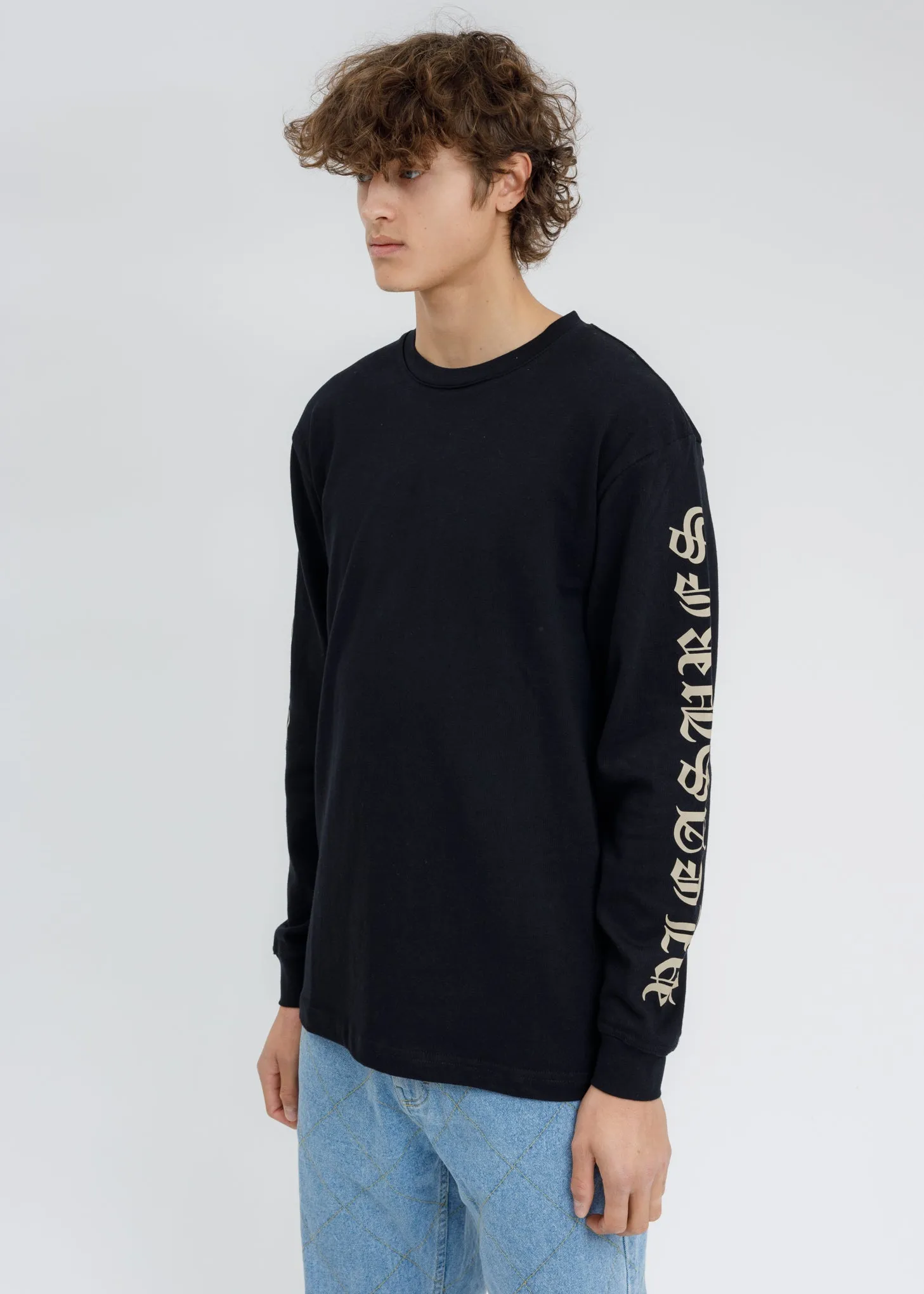 Black Old E Heavyweight Long Sleeves