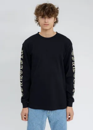 Black Old E Heavyweight Long Sleeves