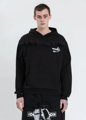 Black Space Ratio Hoodie
