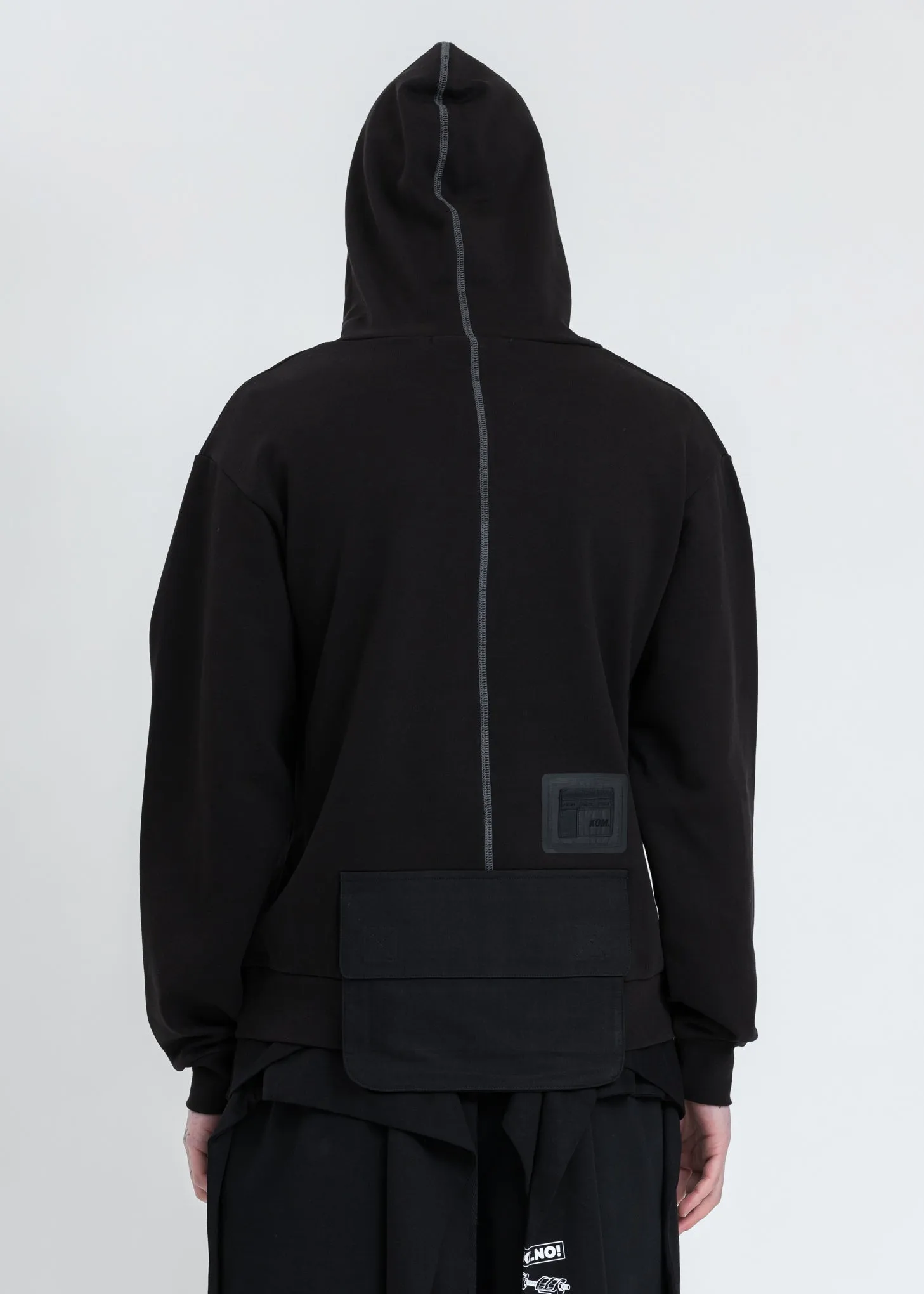 Black Space Ratio Hoodie