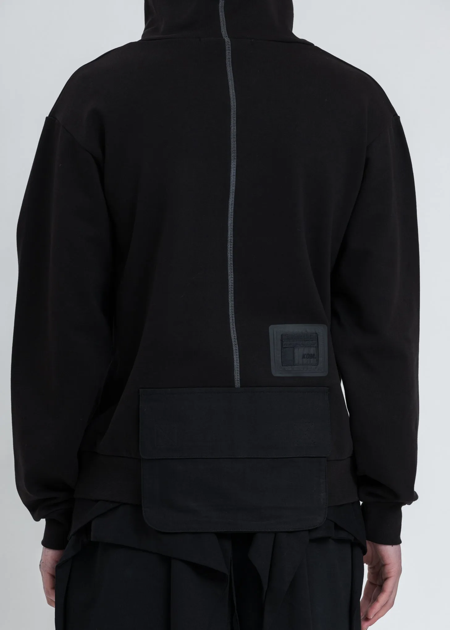 Black Space Ratio Hoodie