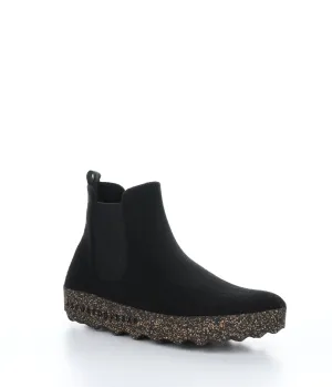 CAIA090ASPM Black Round Toe Boots|CAIA090ASPM Bottes �� Bout Rond in Noir