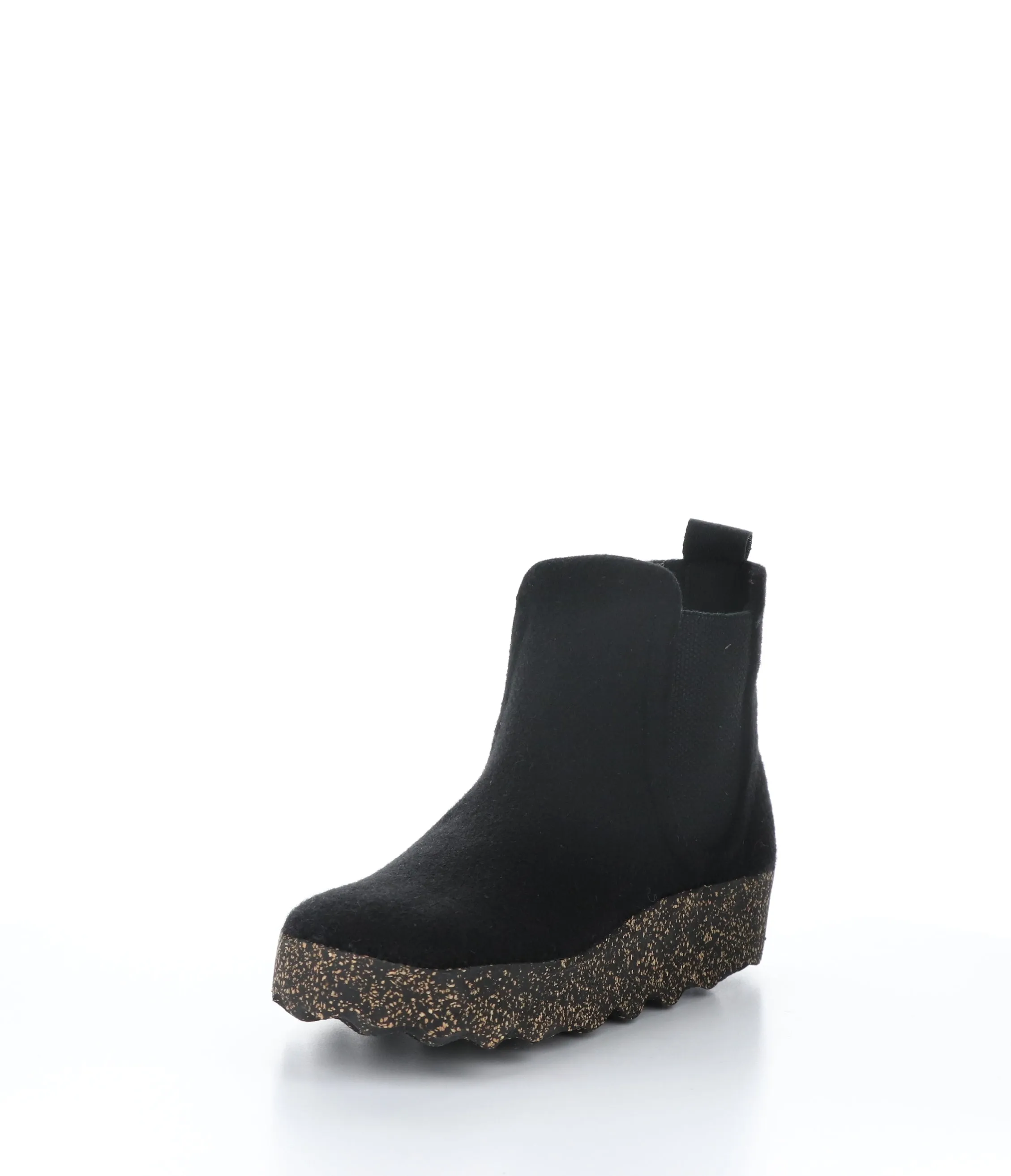 CAIA090ASPM Black Round Toe Boots|CAIA090ASPM Bottes �� Bout Rond in Noir