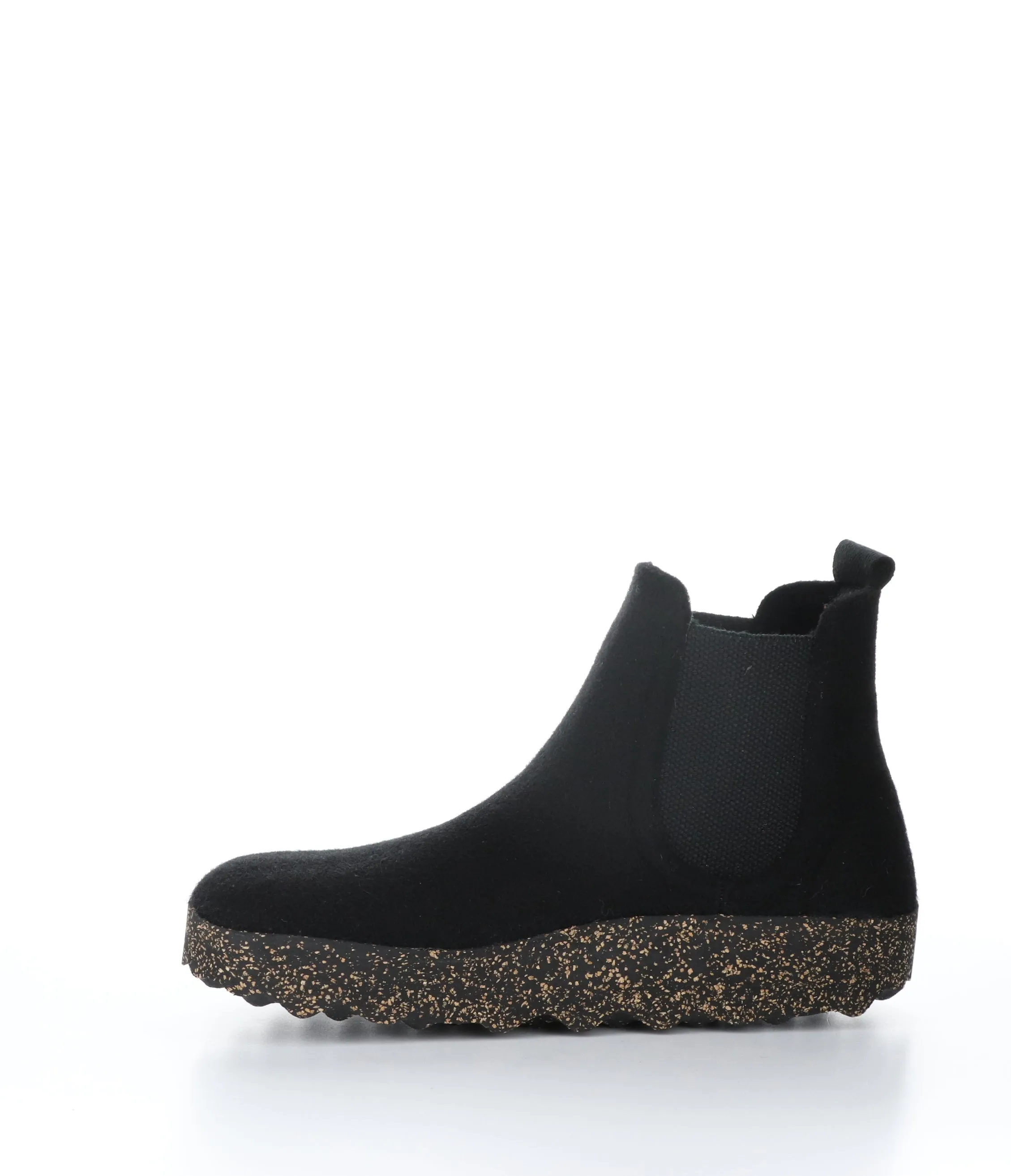 CAIA090ASPM Black Round Toe Boots|CAIA090ASPM Bottes �� Bout Rond in Noir