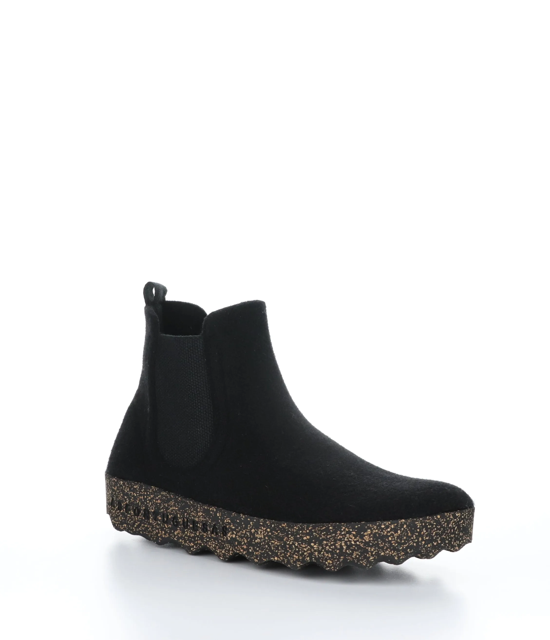 CAIA090ASPM Black Round Toe Boots|CAIA090ASPM Bottes �� Bout Rond in Noir