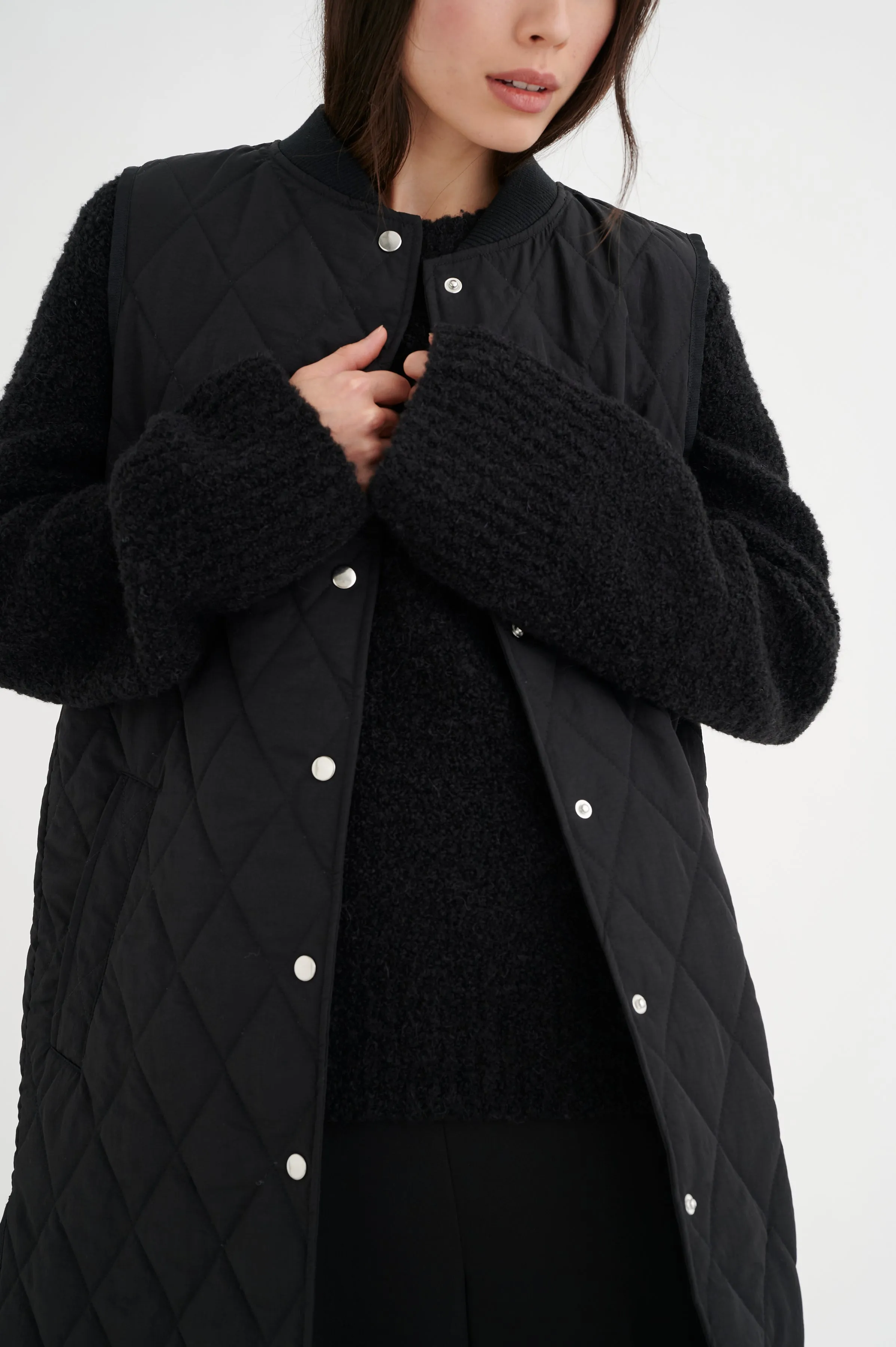 CallasIW Quilted Vest - Black