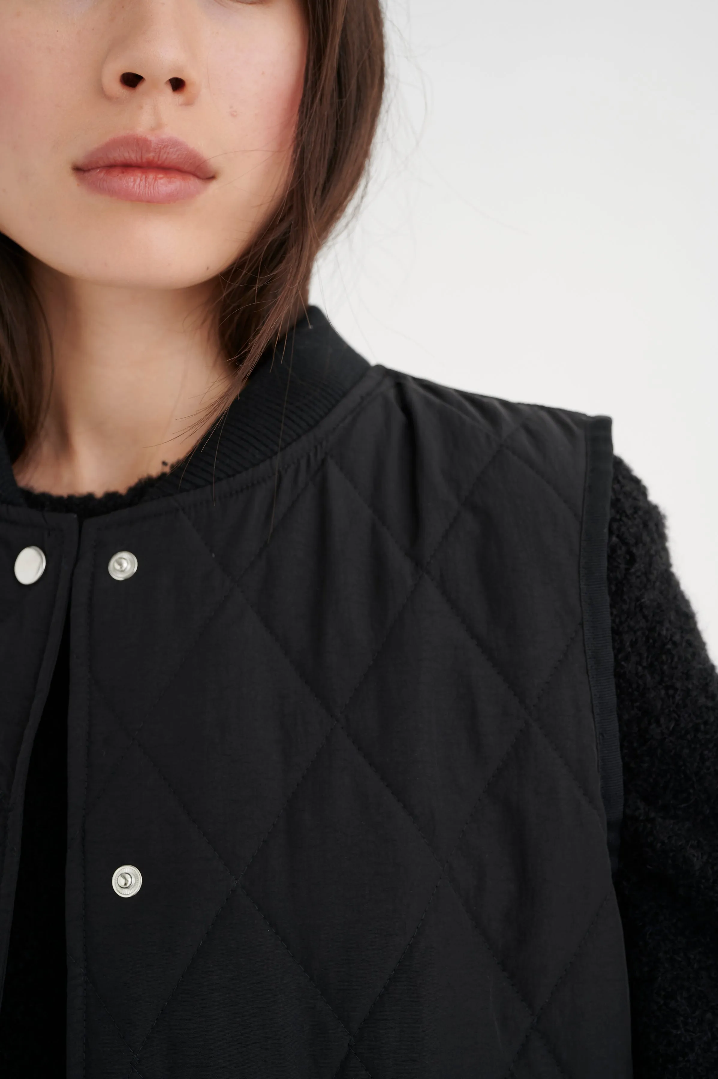 CallasIW Quilted Vest - Black