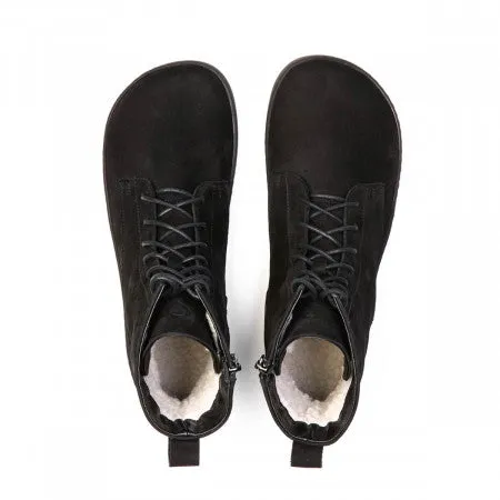 Cozy Black Ullfodrade Vinterskor