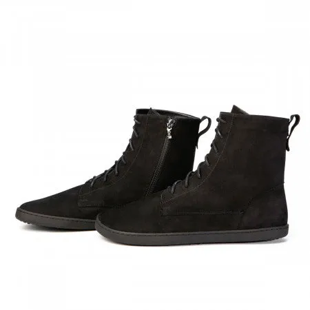 Cozy Black Ullfodrade Vinterskor