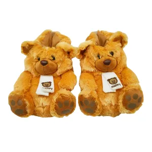 Cozy Winter Teddy Bear Slippers