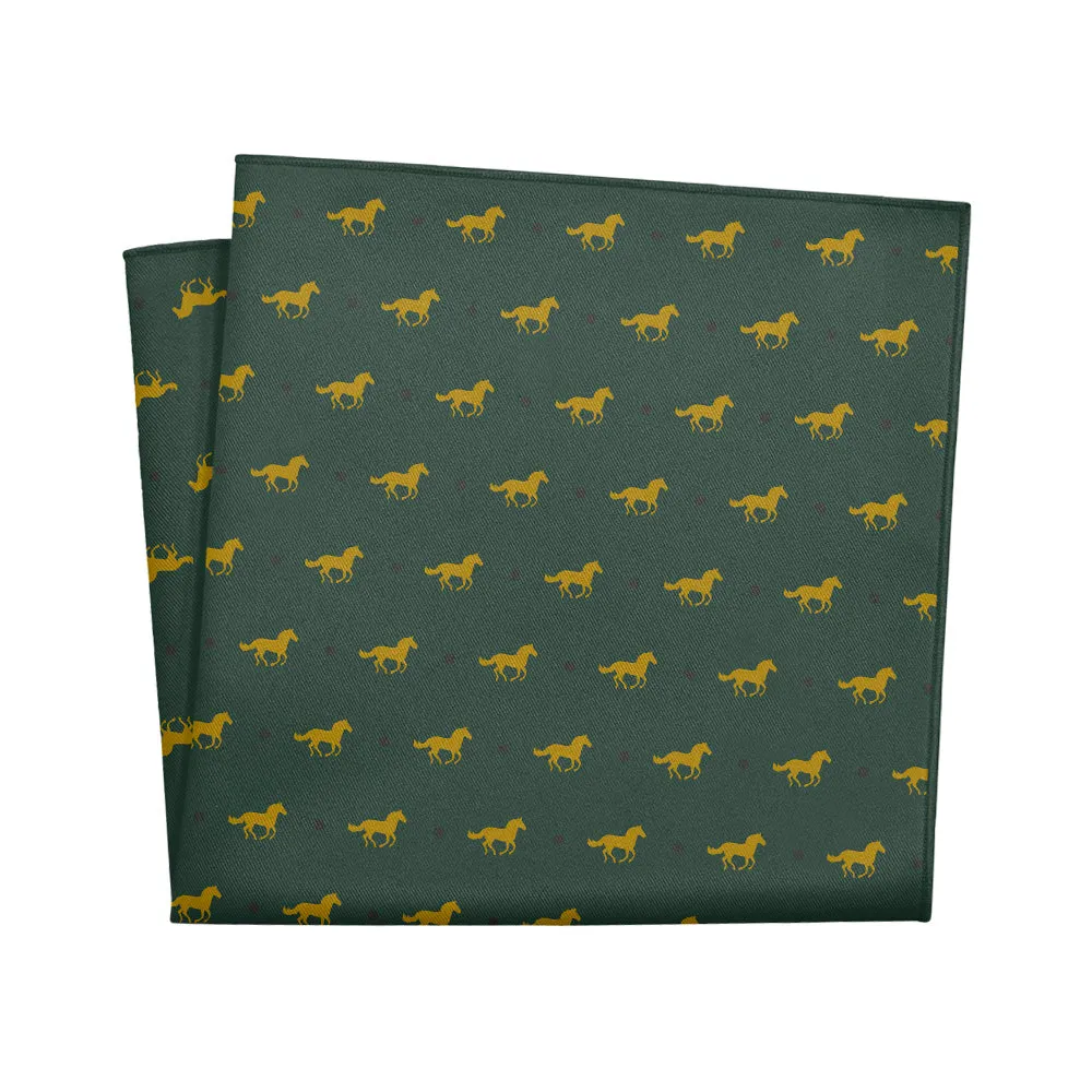Derby Horses Pocket Square