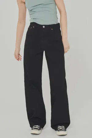 Donna Baggy Jeans - Black