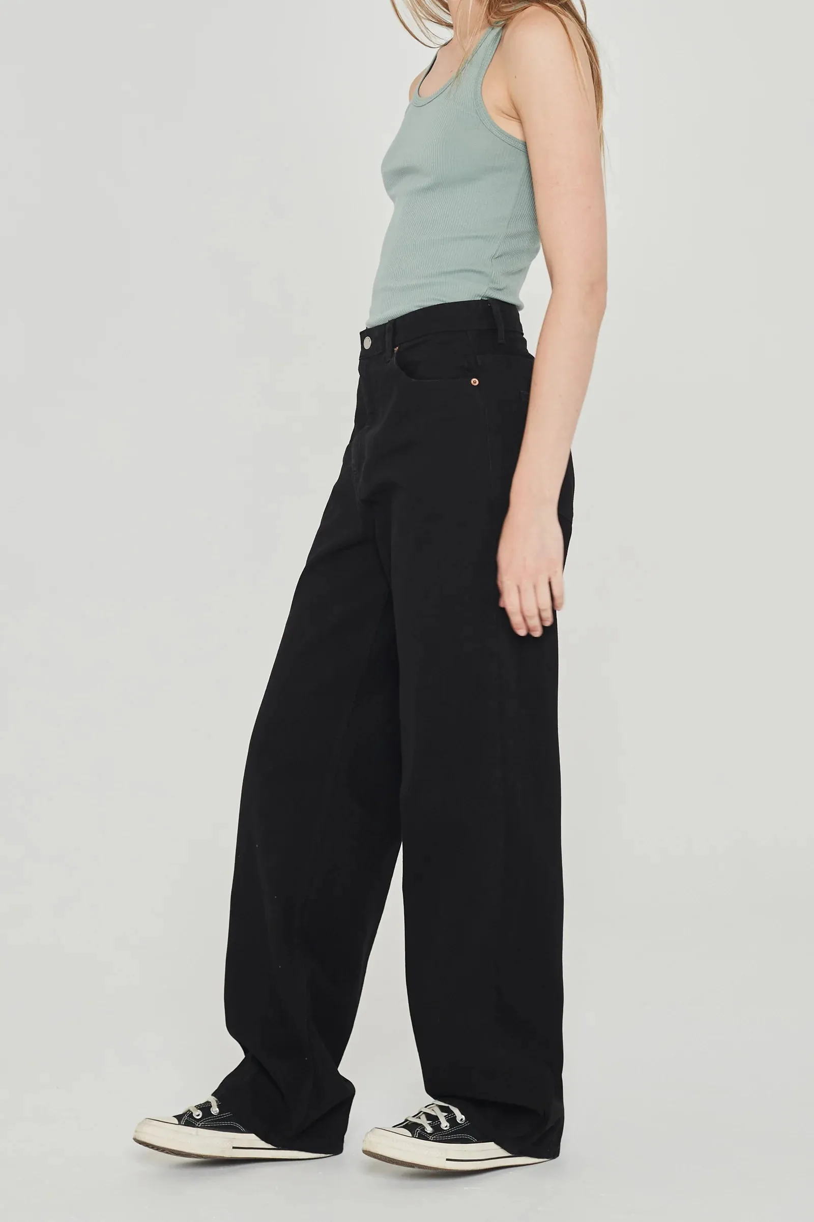 Donna Baggy Jeans - Black