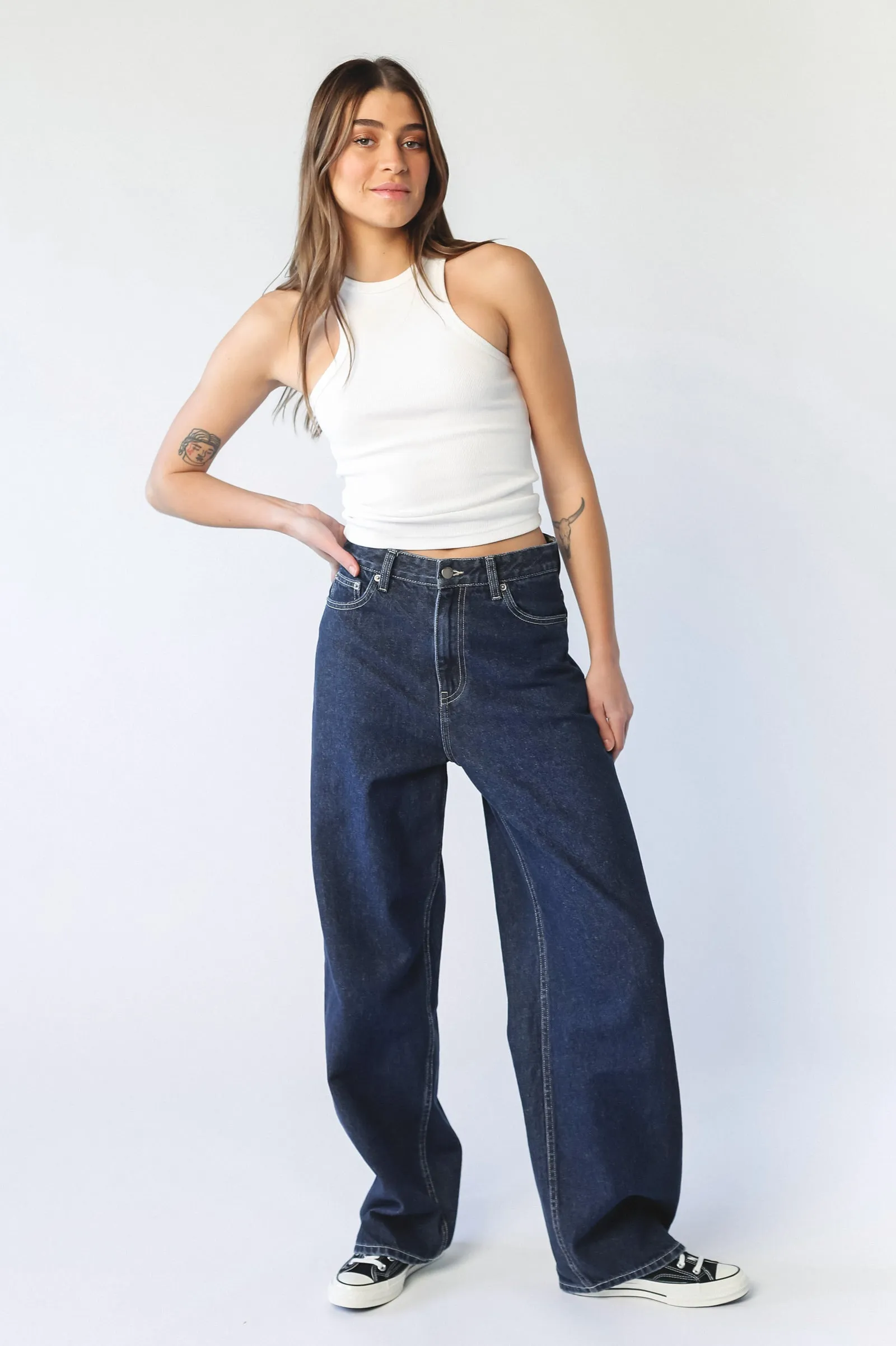 Donna Baggy Pebble Dark Retro