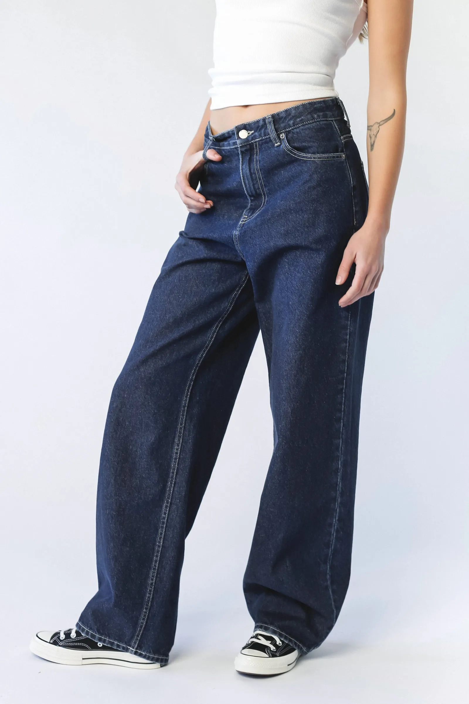 Donna Baggy Pebble Dark Retro
