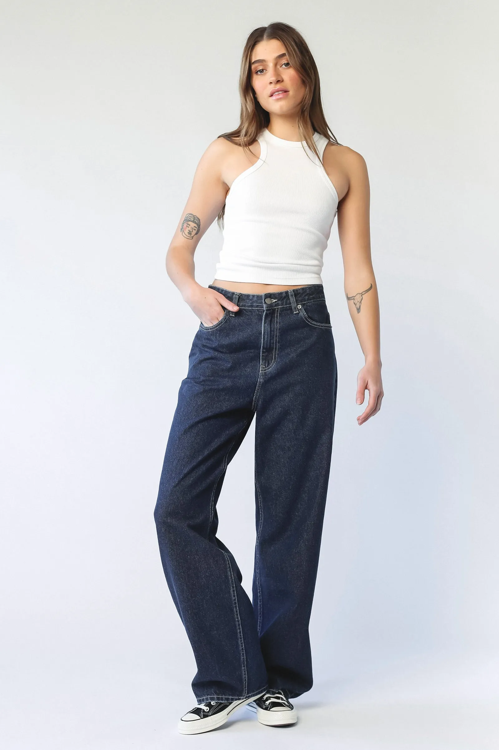 Donna Baggy Pebble Dark Retro