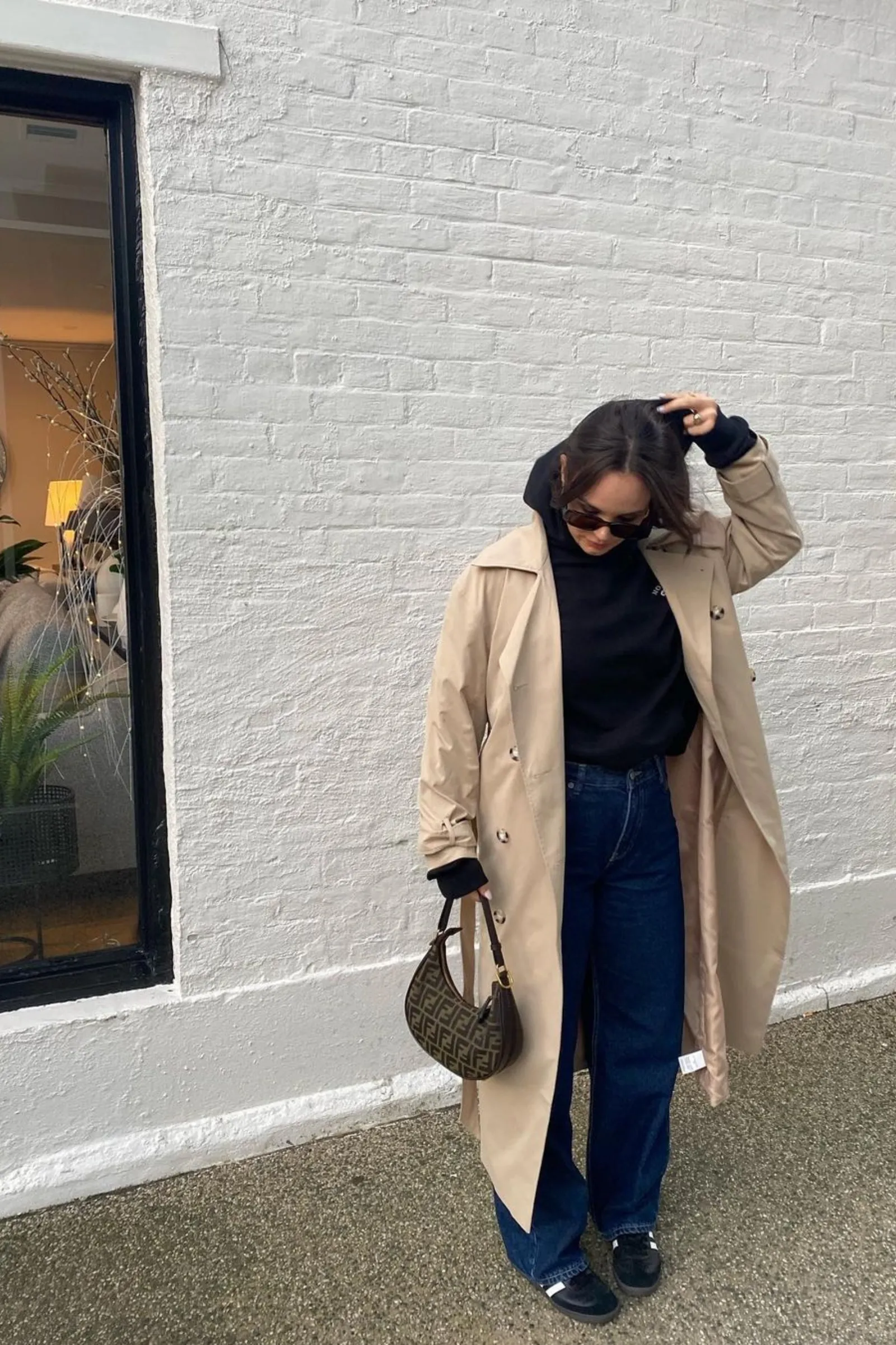 Donna Baggy Pebble Dark Retro