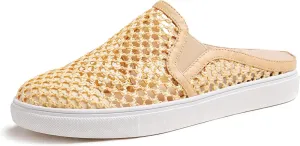 FEVERSOLE Women's Sport Mules Slip On Loafers Fashion Backless Sneakers