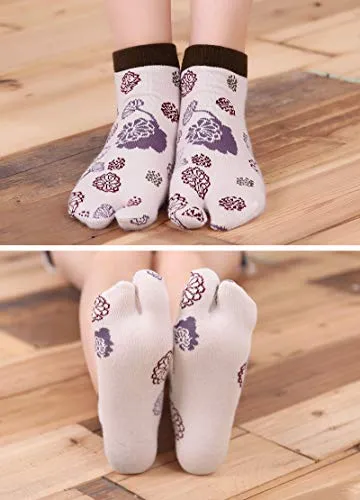 Flip Flop Tabi Socks Colorful - 5 Pairs