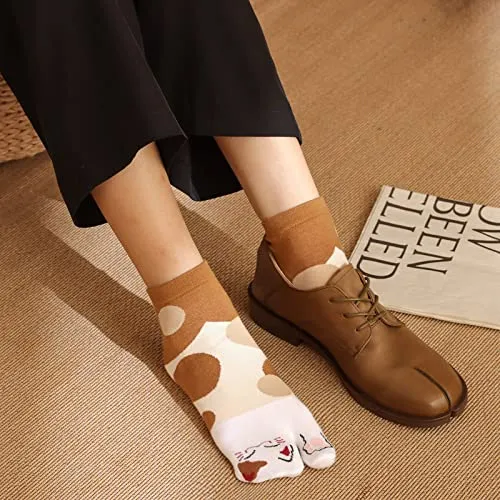 Flip Flop Tabi Socks Colorful - 5 Pairs