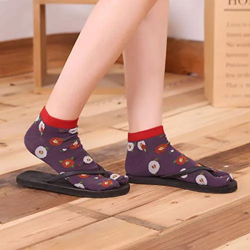 Flip Flop Tabi Socks Colorful - 5 Pairs