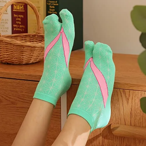 Flip Flop Tabi Socks Colorful - 5 Pairs