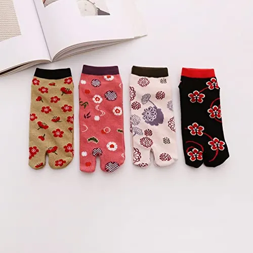 Flip Flop Tabi Socks Colorful - 5 Pairs