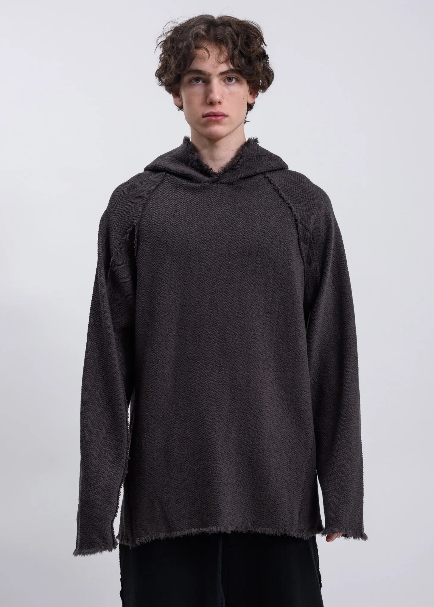 Grey Selvedge Hoodie