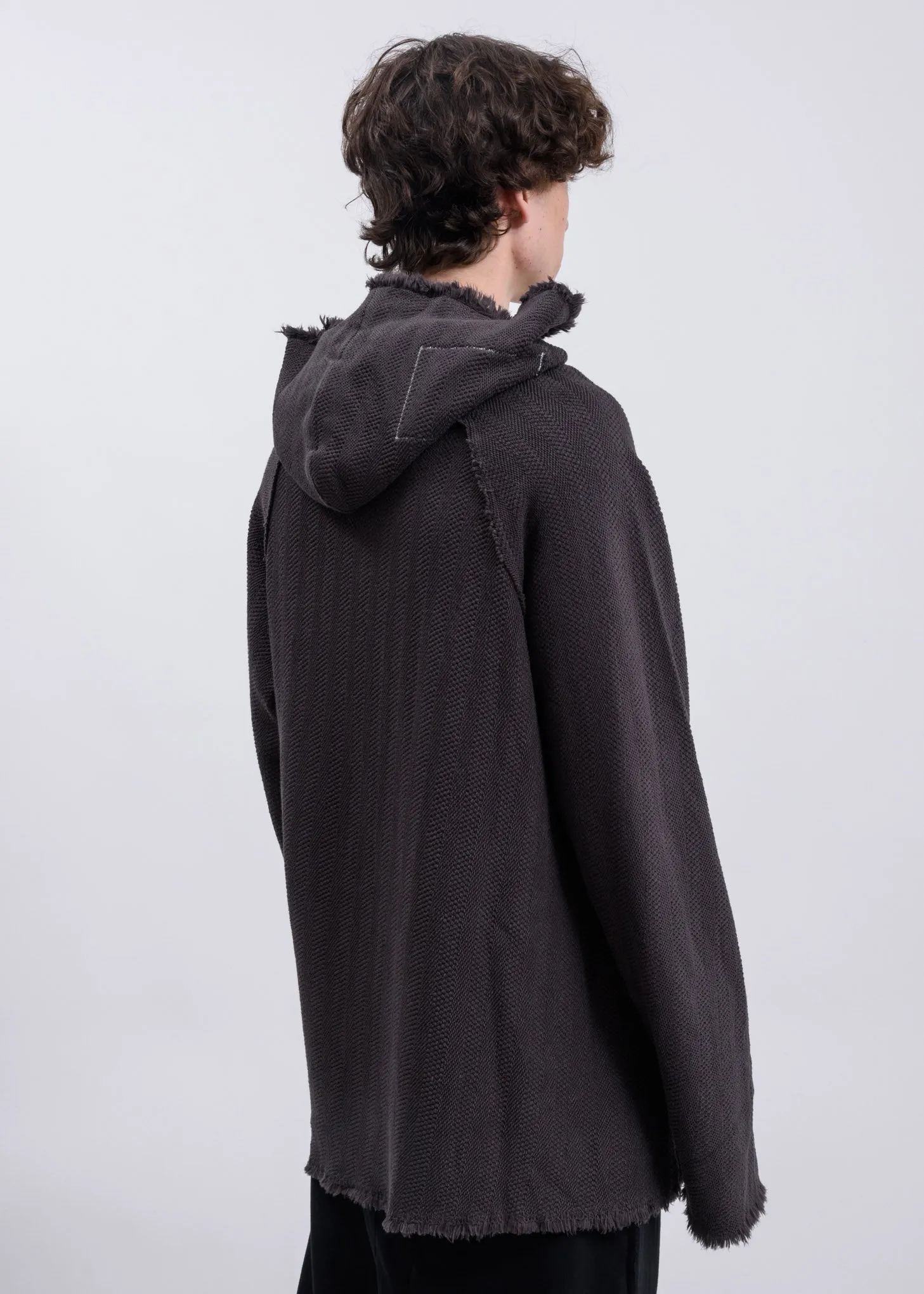 Grey Selvedge Hoodie
