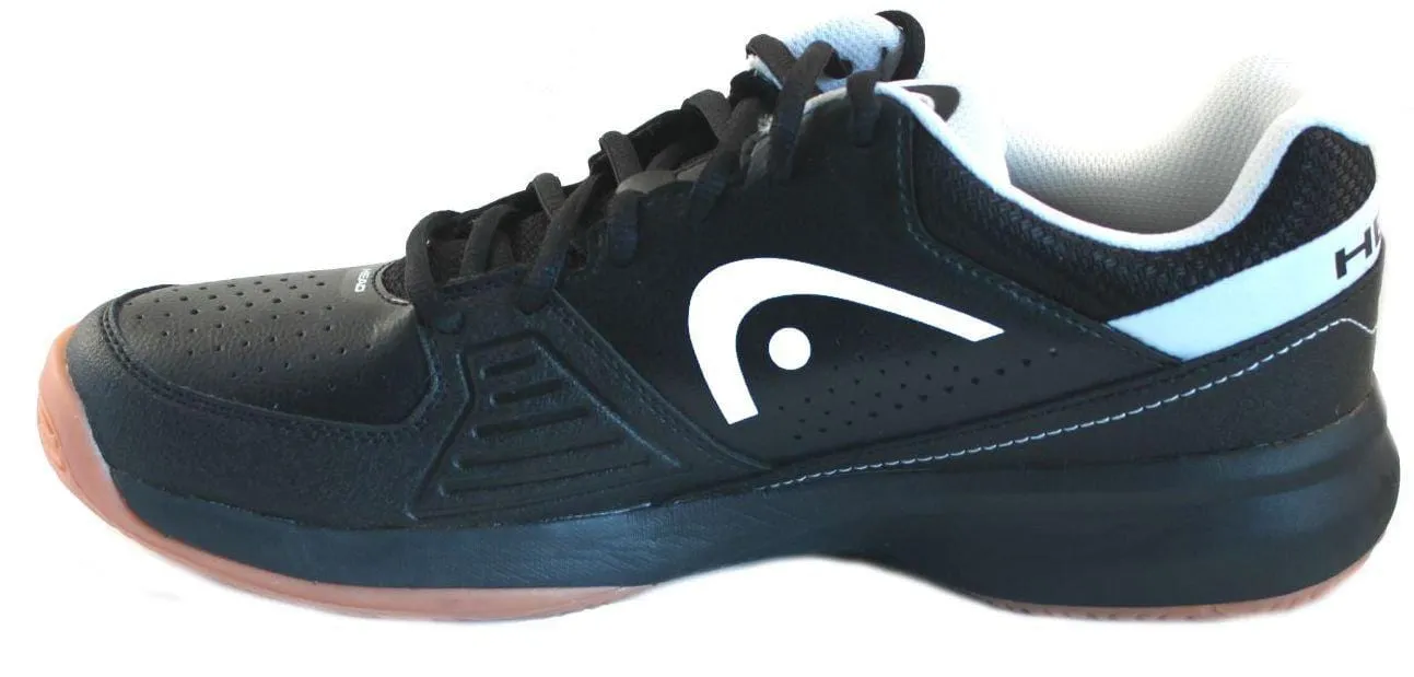 HEAD Men's Grid 2.0 Low Racquetball/Squash Indoor Court Shoes (Non-Marking)(Black/White) 9.0 (D) US